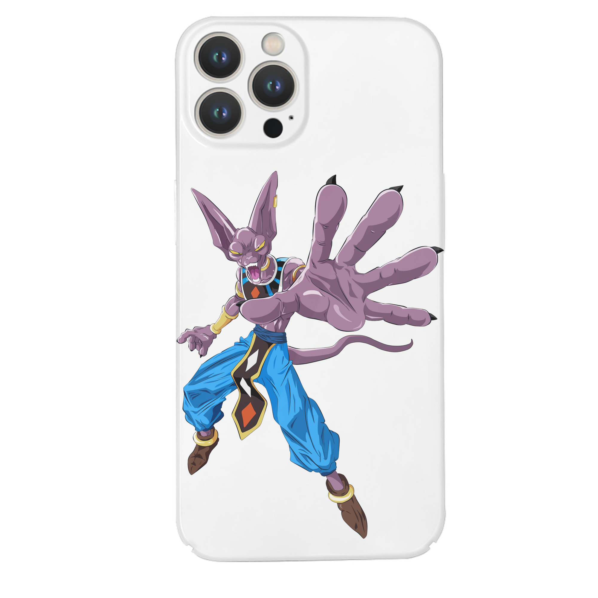 （画像用） ドラゴンボール ビルス 破壊神ビルス DRAGON BALL Beerus Birusu 【iPhone 14シリーズ対応】ハードケース